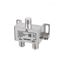 ДЕЛИТЕЛЬ  ТВ  х 2 под F разъём 5-1000 МГц  05-6001  REXANT