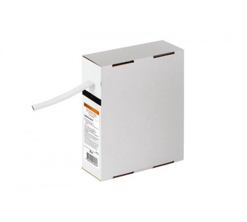 Термоусаживаемая трубка ТУТнг 8/4 белая в коробке (10 м/упак)   SQ0518-0415  TDM