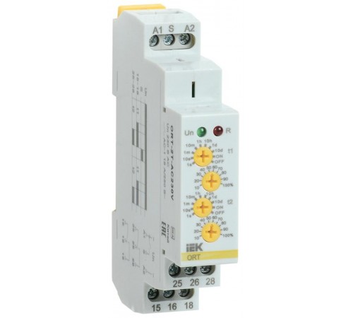 Реле времени ORT 2 конт. 2 уст. 230 В AC   ORT-2T-AC230V  IEK