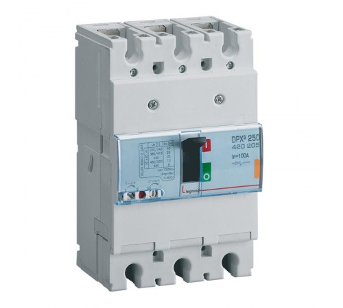 Автоматический выключатель DPX3 250 - термомагнитный расцепитель - 25 кА - 400 В~ - 3П - 100 А  420205  Legrand