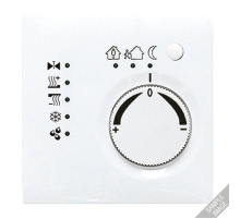 KNX-регулятор с шинным сопряжением с ручкой для установки температуры; слоновая кость  LS2178  Jung