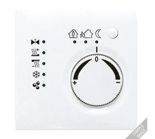 KNX-регулятор с шинным сопряжением с ручкой для установки температуры; слоновая кость  LS2178  Jung