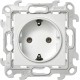 Simon 24 Белый Розетка 2К+З Schuko   2450434-030  Simon