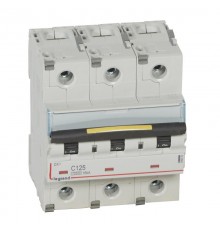 Выключатель автоматический трехполюсный DX3 10000 125А C 16кА (4,5 мод)  409282  Legrand