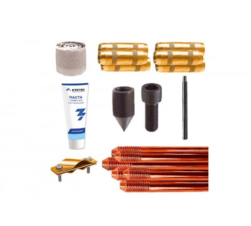 Комплект заземления EZ - 9.6 (9.6 метров, 16 мм, 8 х 1200 мм) с насадкой SDS-max90012Ezetek