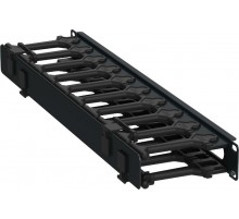 ITK Кабель-органайзер горизонтальный 19" 1U чер. РФ  ZP-CC05-01U-H-R  ITK