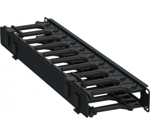 ITK Кабель-органайзер горизонтальный 19" 1U чер. РФ  ZP-CC05-01U-H-R  ITK