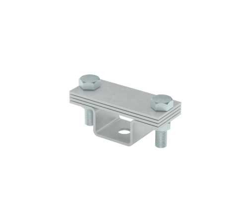 Универсальный держатель на мостовой опоре для полосы до 40 мм с 3 пластинами HD  UDMO3-B40 HD  КМ - профиль