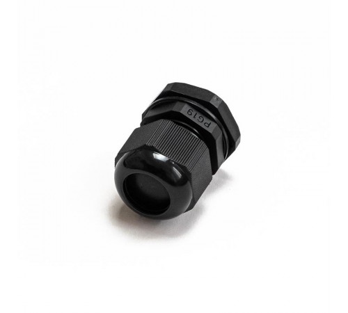 Кабельный ввод (сальник) PG 19 (IP68) d отверстия 12-16 мм черный (15 шт/уп)  PR08.7072  Промрукав