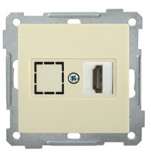 BOLERO кремовый Розетка HDMI РHDMI-0-Б  EHB10-K33  IEK