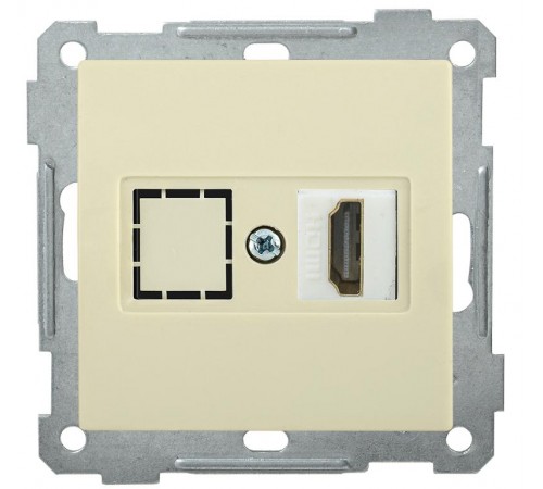 BOLERO кремовый Розетка HDMI РHDMI-0-Б  EHB10-K33  IEK