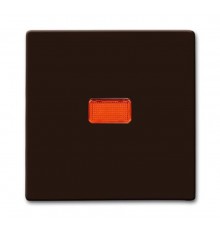 Клавиша для мех. 1-клавишного выкл./перекл./кнопки, с красной линзой (IP44), серия Allwetter 44, цвет коричневый  1731-0-1964   2CKA001731A1964  AB