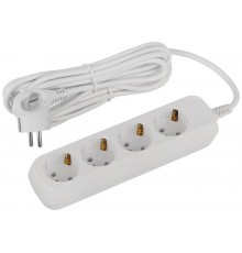 Удлинитель электрический ЭРА UDL-10-450-E Greenline 4 розетки с заземлением 5м ПВС 3x0.75мм2   Б0065060  ЭРА