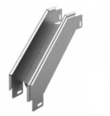 Угловой соединитель внешний к лотку УЛ 500х80, толщ. 1,0 мм, гор. цинк, 382758  УСВР90-500х80-1,0-ГЦ   Ostec