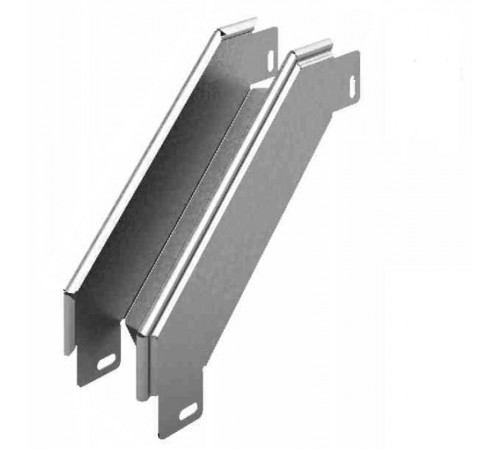 Угловой соединитель внешний к лотку УЛ 600х100, толщ. 1,2 мм, гор. цинк  УСВР90-600х100-1,2-ГЦ  Ostec
