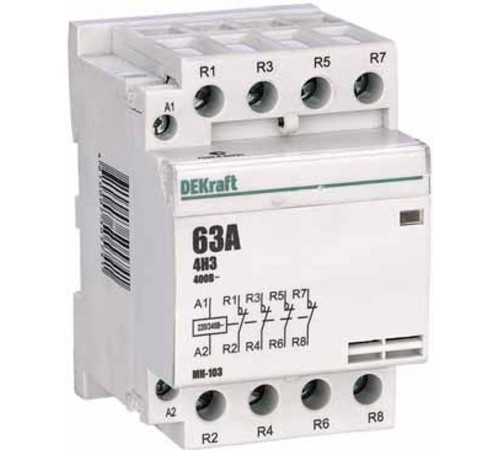 Контактор модульный 4НЗ 63А 230В МК-103  18091DEK  DEKraft