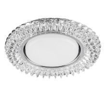 Светильник потолочный встраиваемый под лампу GX53 CD4035 20LED*2835SMD 4000K, 15W GX53, без лампы, прозрачный, хром  40502  FERON
