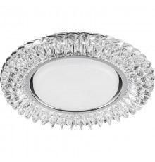 Светильник потолочный встраиваемый под лампу GX53 CD4035 20LED*2835SMD 4000K, 15W GX53, без лампы, прозрачный, хром  40502  FERON