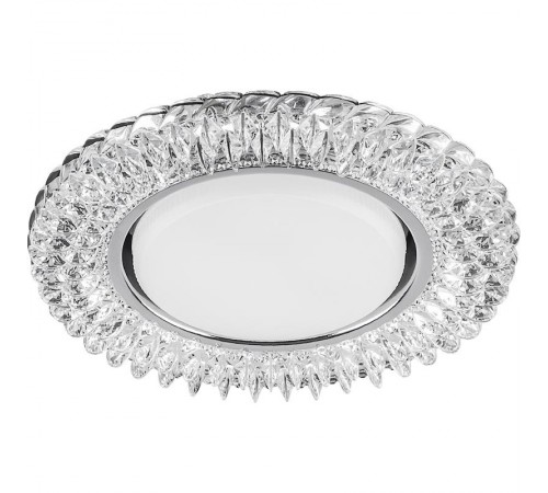 Светильник потолочный встраиваемый под лампу GX53 CD4035 20LED*2835SMD 4000K, 15W GX53, без лампы, прозрачный, хром  40502  FERON