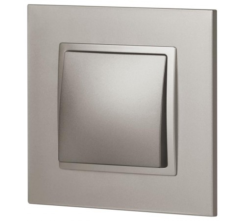 Переключатель Elegance 14-1103-16 , 10АХ-250В, титан  Б0065792  ЭРА
