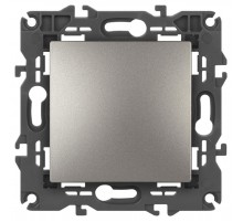 Переключатель Elegance 14-1103-16 , 10АХ-250В, титан  Б0065792  ЭРА