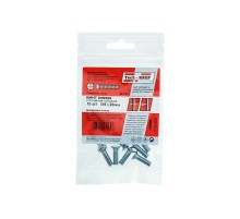 Винт DIN965 с потайной головкой оцинк. М6х20 (10 шт) - пакет ( 0,048 кг)  126596  Tech-KREP