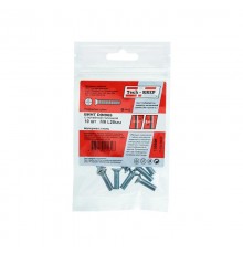 Винт DIN965 с потайной головкой оцинк. М6х20 (10 шт) - пакет ( 0,048 кг)  126596  Tech-KREP