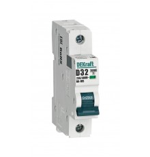 Выключатель автоматический  однополюсный ВА-105 32А D 10кА  13204DEK  DEKraft