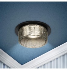 Светильник встраиваемый декоративный DK109 BK/GR MR16 GU5.3 черный серый  Б0058420  ЭРА