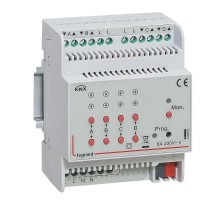 KNX. Активатор для приводов жалюзи/рольставень 4-канальный 6А.DIN 4 модуля.  002691  Legrand
