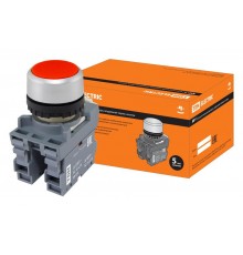 Кнопка MP1-20R в сборе d22мм 1з+1р красная  SQ0747-0001  TDM