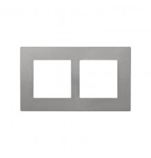 Simon 27 Рамка универсальная, 2 поста, (+суппорт, +шестигранник), 100*171мм, IP44, IK07, Scudo, серый  2705620-063  Simon