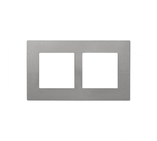Simon 27 Рамка универсальная, 2 поста, (+суппорт, +шестигранник), 100*171мм, IP44, IK07, Scudo, серый  2705620-063  Simon