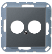 крышка для 2-х гнезд A562-2BFANM Jung