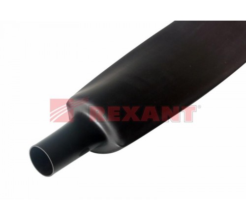 Термоусадочная трубка 50,0/25,0 мм, черная, упаковка 10 шт. по 1 м  25-0006  REXANT