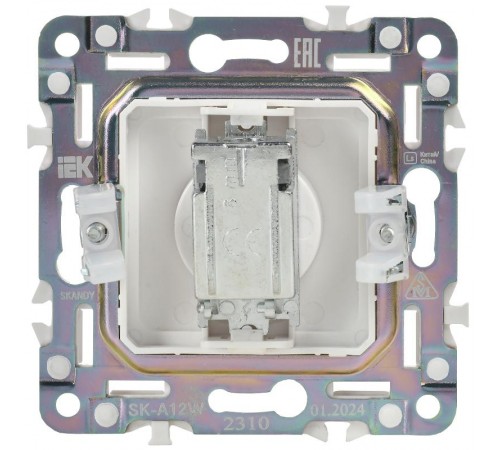 SKANDY Розетка TV оконечная SK-A12W арктический белый  SK-A10-O-K01  IEK