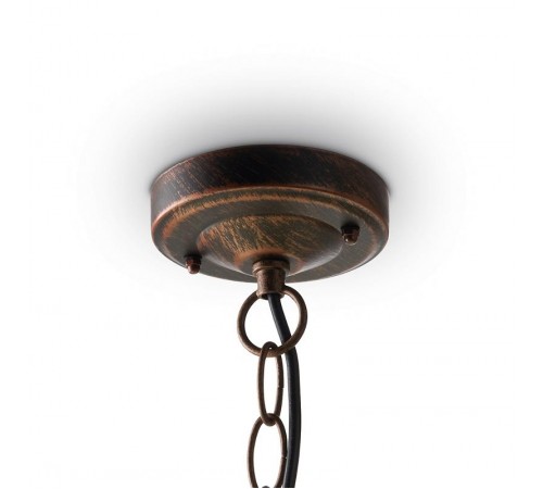 Светильник садово-парковый PL595 на цепочке 60W 230V E27, коричневый  41172  Feron