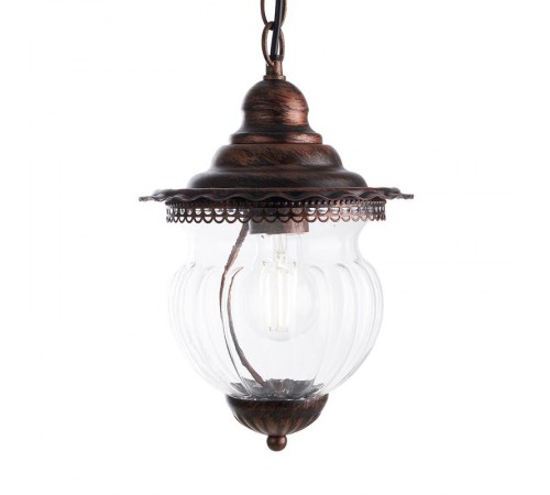 Светильник садово-парковый PL595 на цепочке 60W 230V E27, коричневый  41172  Feron