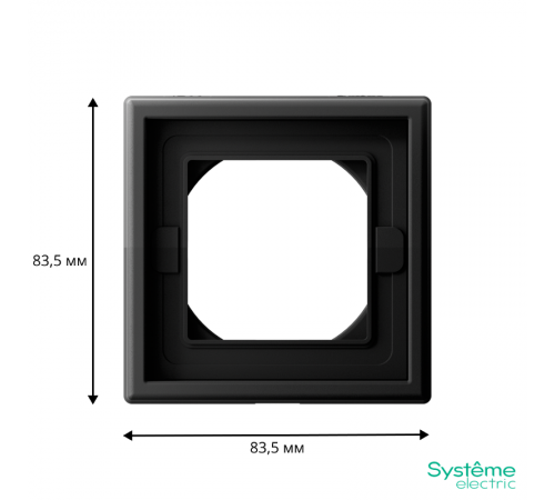 ArtGallery Карбон Рамка 1-постовая IP44,  КАРБОН  GAL441001  SE