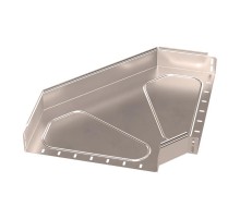 Угол горизонтальный 90 градусов Стандарт INOX (AISI 409) 400х80  PR16.3567  Промрукав