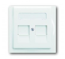 Плата центральная (накладка) для коммуникационных розеток с суппортами , серия impuls, цвет альпийский белый  1753-0-8667   2CKA001753A8667  ABB