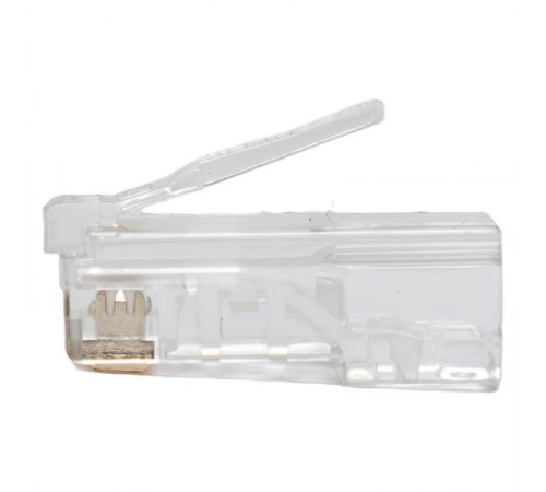 Коннектор RJ-45 TERACOM PRO неэкранированный 8P8C 30мкд Cat.5E универсальный (упак.10шт)  TRP-PLUG-5EUTP-10  EKF