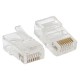 Коннектор RJ-45 TERACOM PRO неэкранированный 8P8C 30мкд Cat.5E универсальный (упак.10шт)  TRP-PLUG-5EUTP-10  EKF
