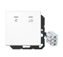 Накладка (стекло) для внешнего DND-модуля с LED-лампами, 24 В LSCUKO5M24WW Jung