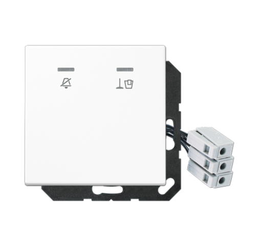 Накладка для внешнего DND-модуля с LED-лампами, 230 В LSCUKO5M230WW Jung