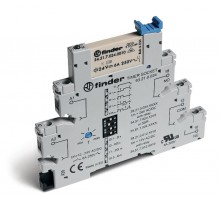 Интерфейсный модуль, твердотельное реле с таймером (мультифункциональные: AI,DI,GI,SW); выход 6A (24В DС); питание 24В АС/DC  382100249024  Finder