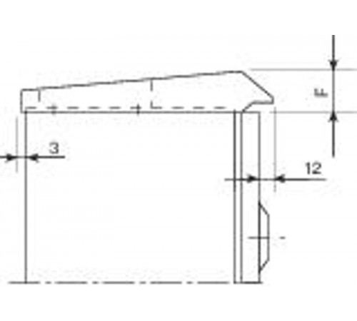 НАВЕС защитный для шкафов Spacial CRN 300Х150 листовая сталь, с крепежными деталями NSYTJ3015  Schneider Electric