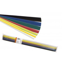 Набор трубок ТУТнг 10/5, 12/6, 16/8, 20/10, 25/12.5, 30/15, 40/20 по 7 цветов по 1м (49 м/упак)  SQ0518-0334  TDM