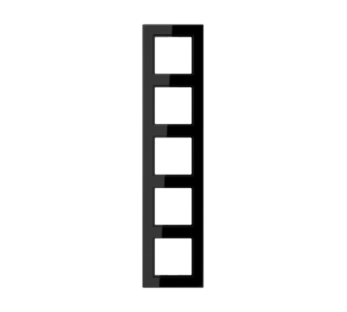 Рамка для вертикальной и горизонтальной установки, 5 постов; термопласт; черный; A550  A5585BFSW  Jung