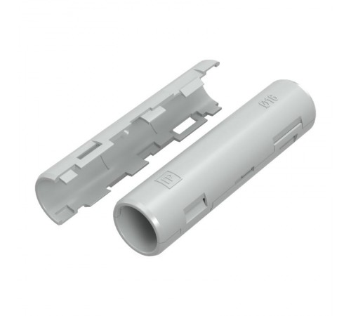 Муфта разборная d16 мм атмосферостойкая серая (10шт/500шт уп/кор) Промрукав  PR13.0429  Промрукав